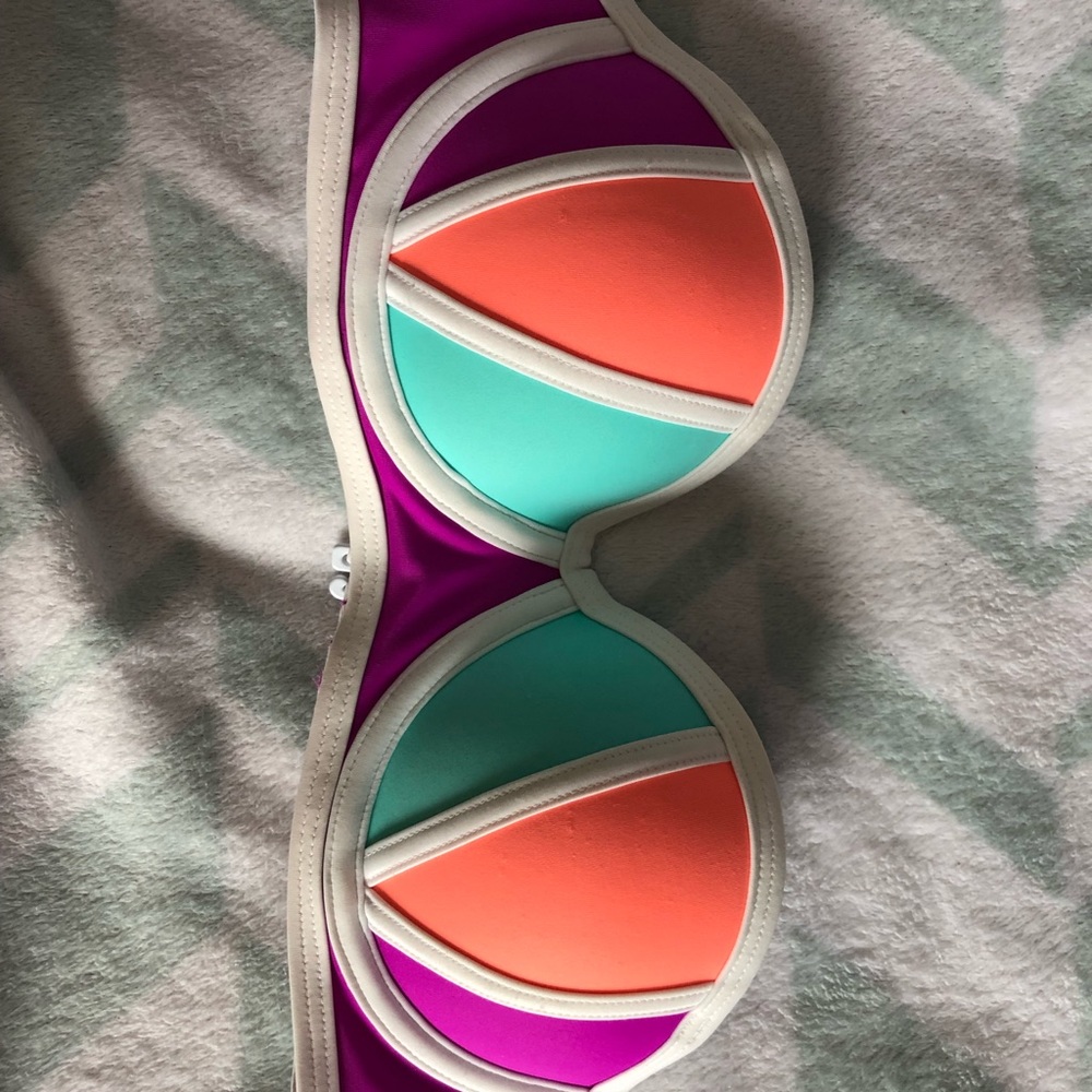 PINK strapless bikini top